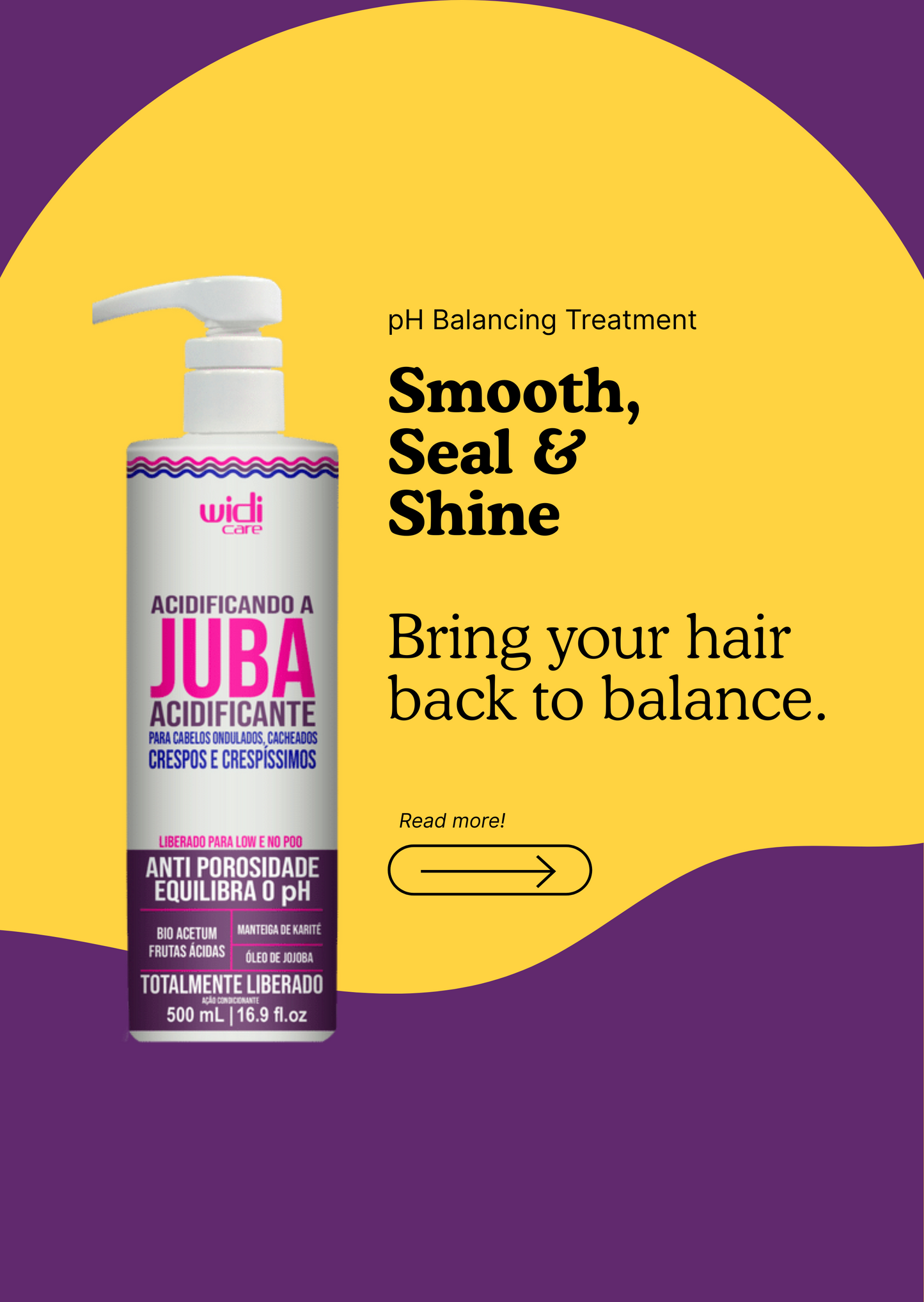 Widi Care Acidificando a Juba – Acidifying Hair Treatment 500ml