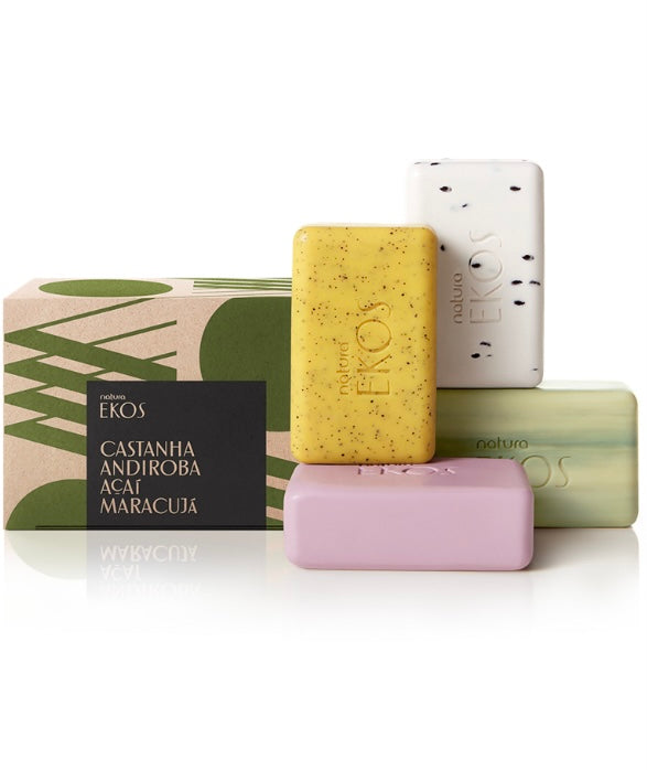 CREAMY AND EXFOLIATING SOAPS - EKOS - 4X100G