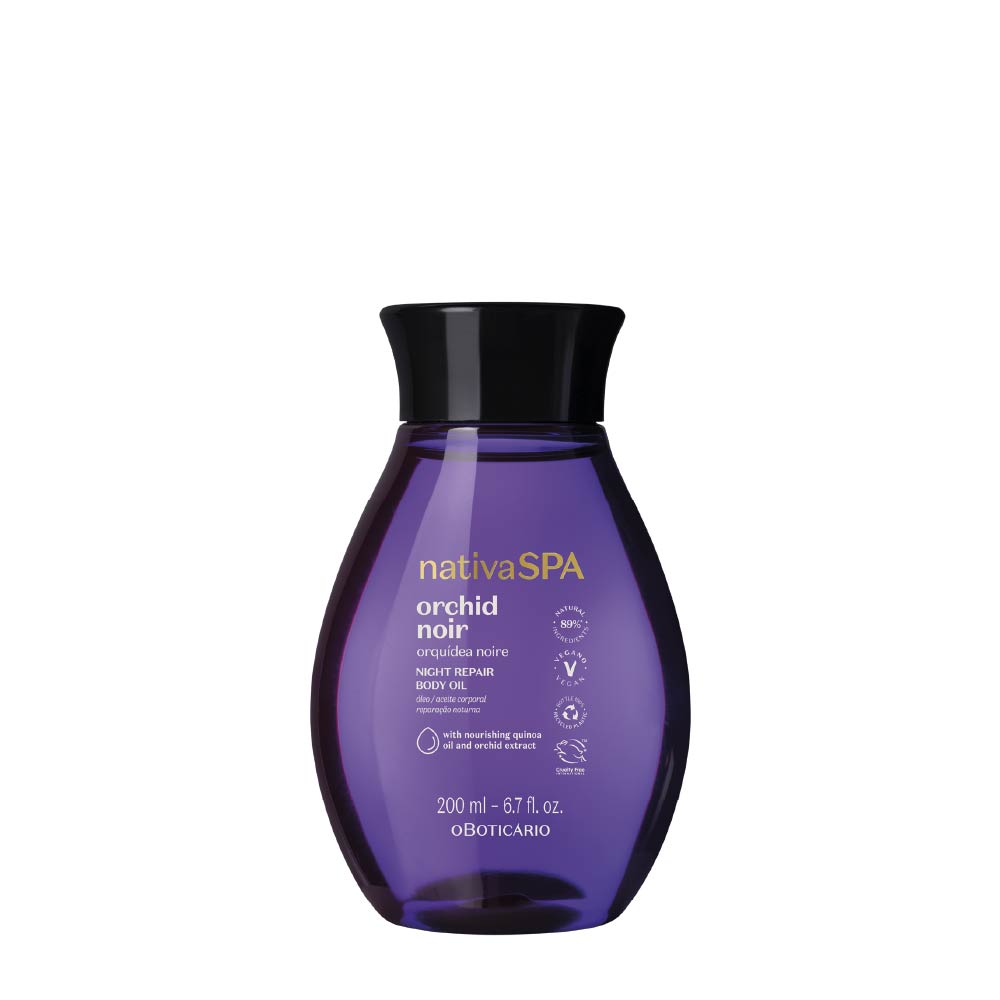 Nativa Spa Orquídea Noire Moisturizing Body Oil, 200ml