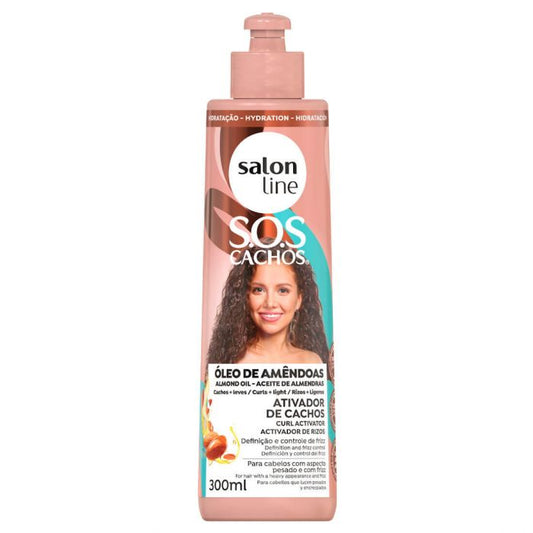 SALON LINE SOS ALMOND OIL ACTIVATOR FOR CURLS + LIGHTNESS 300ML