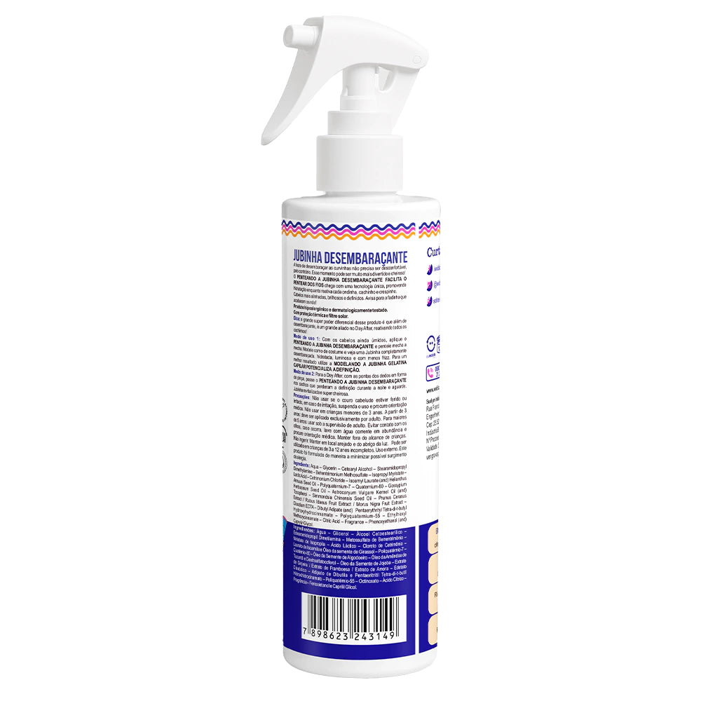 Detangling Finishing Spray for Hair Jubinha, Makes Combing Easier, 300ml