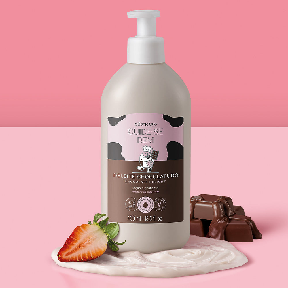 Cuide-se Bem Delight Chocolate Moisturizing Body Lotion 400ml