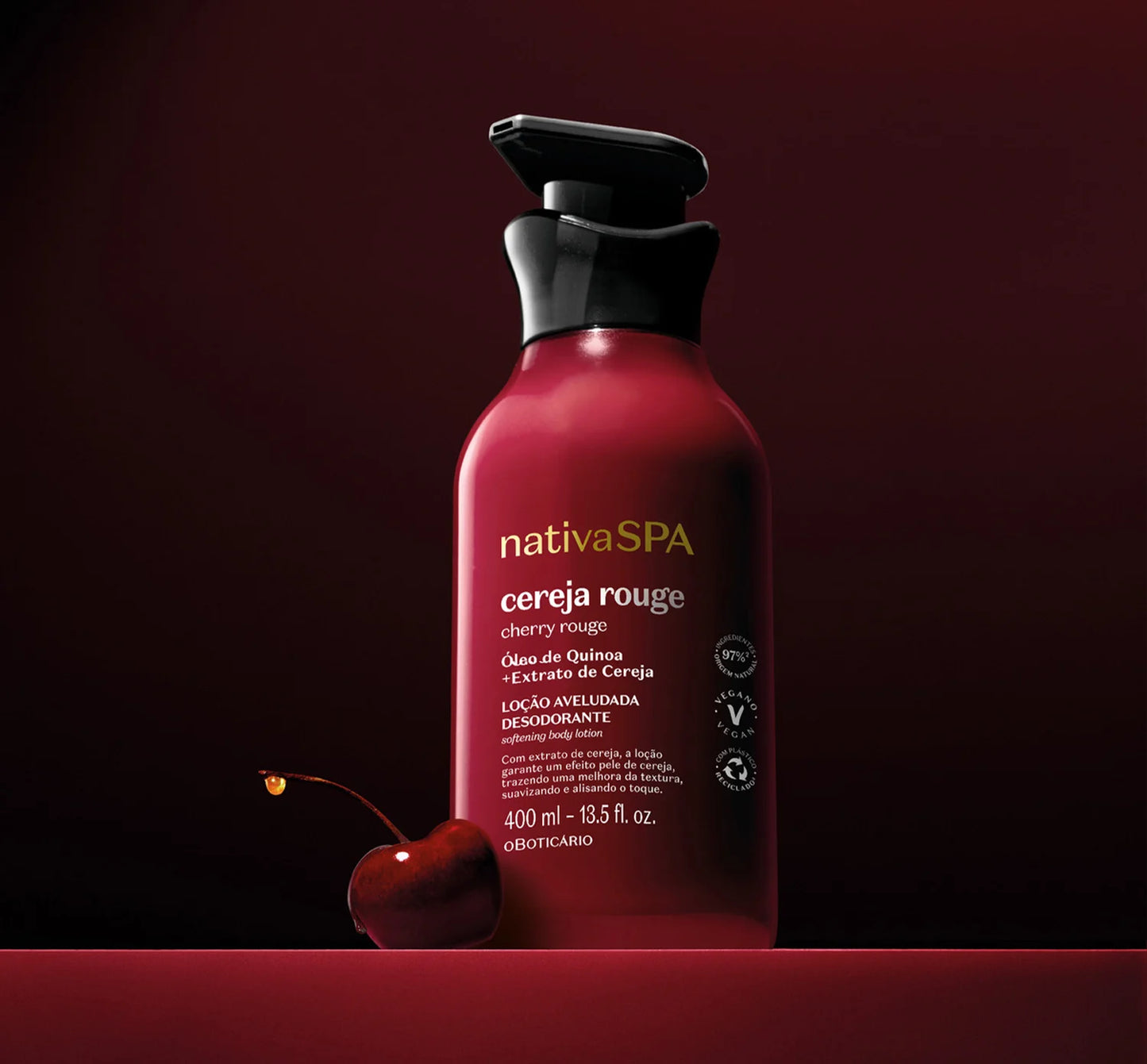 Nativa Spa Cherry Rouge Body Lotion 400ml- Nativa Spa