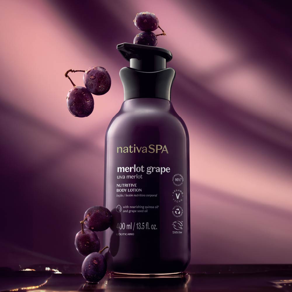 Nativa Spa Grape Merlot Body Moisturizing Lotion 400ml