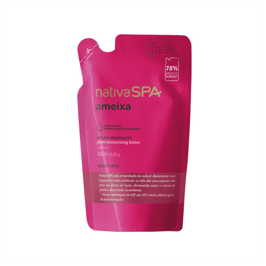 O Boticario Nativa SPA Plum Moisturizing Body Lotion Refil - 400ml