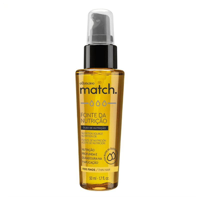 O Boticario Match Nutrition Source Oil for fine Hair - 50ml