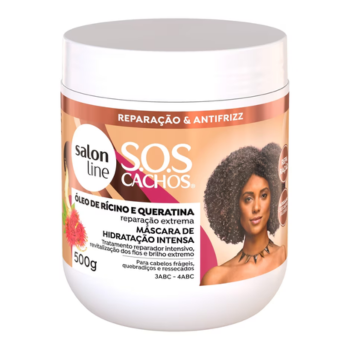 Salon Line "SOS Cachos" Castor Oil and Keratin Hydration Mask - 500g