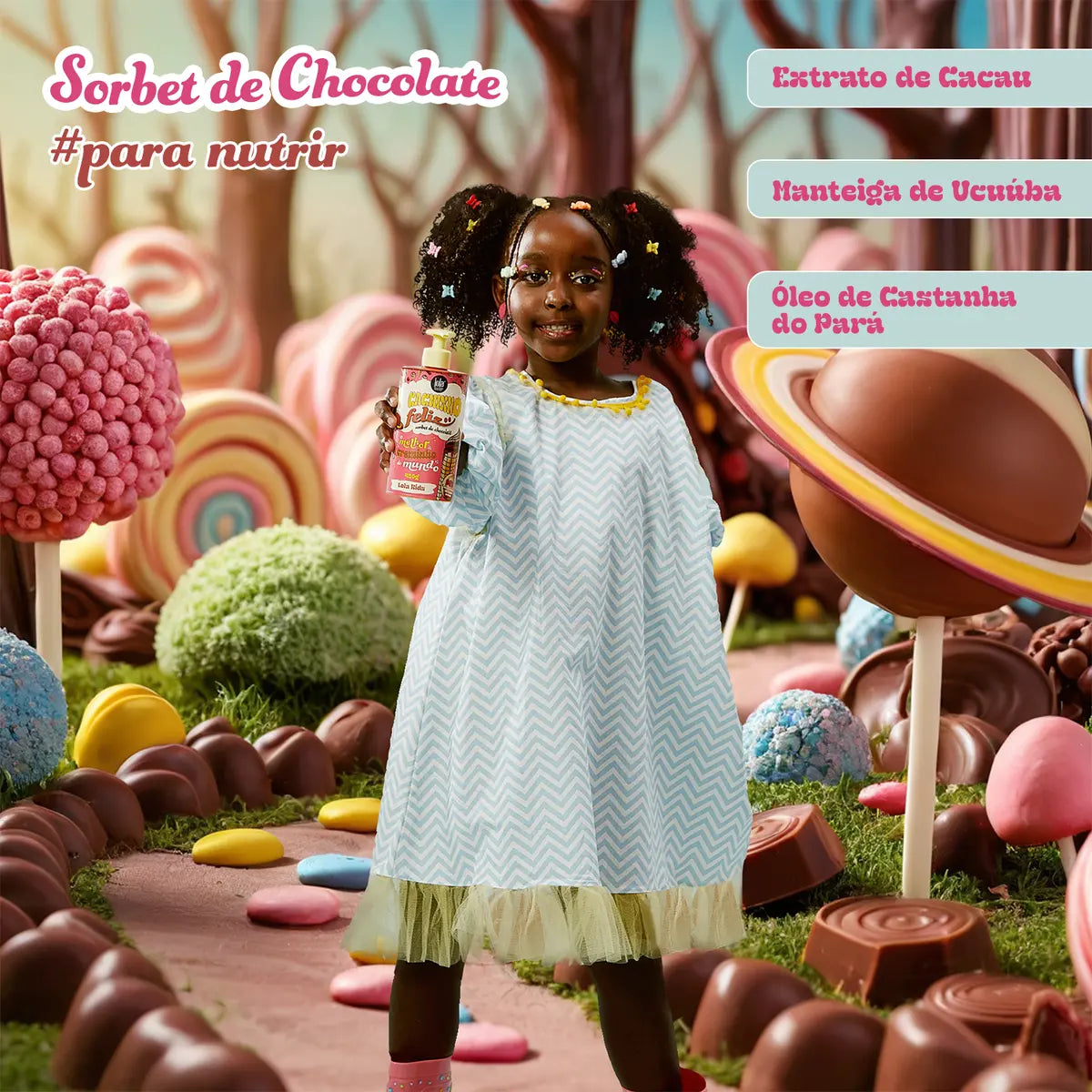 Lola Kids Happy Curl Chocolate Combing Cream 450gm