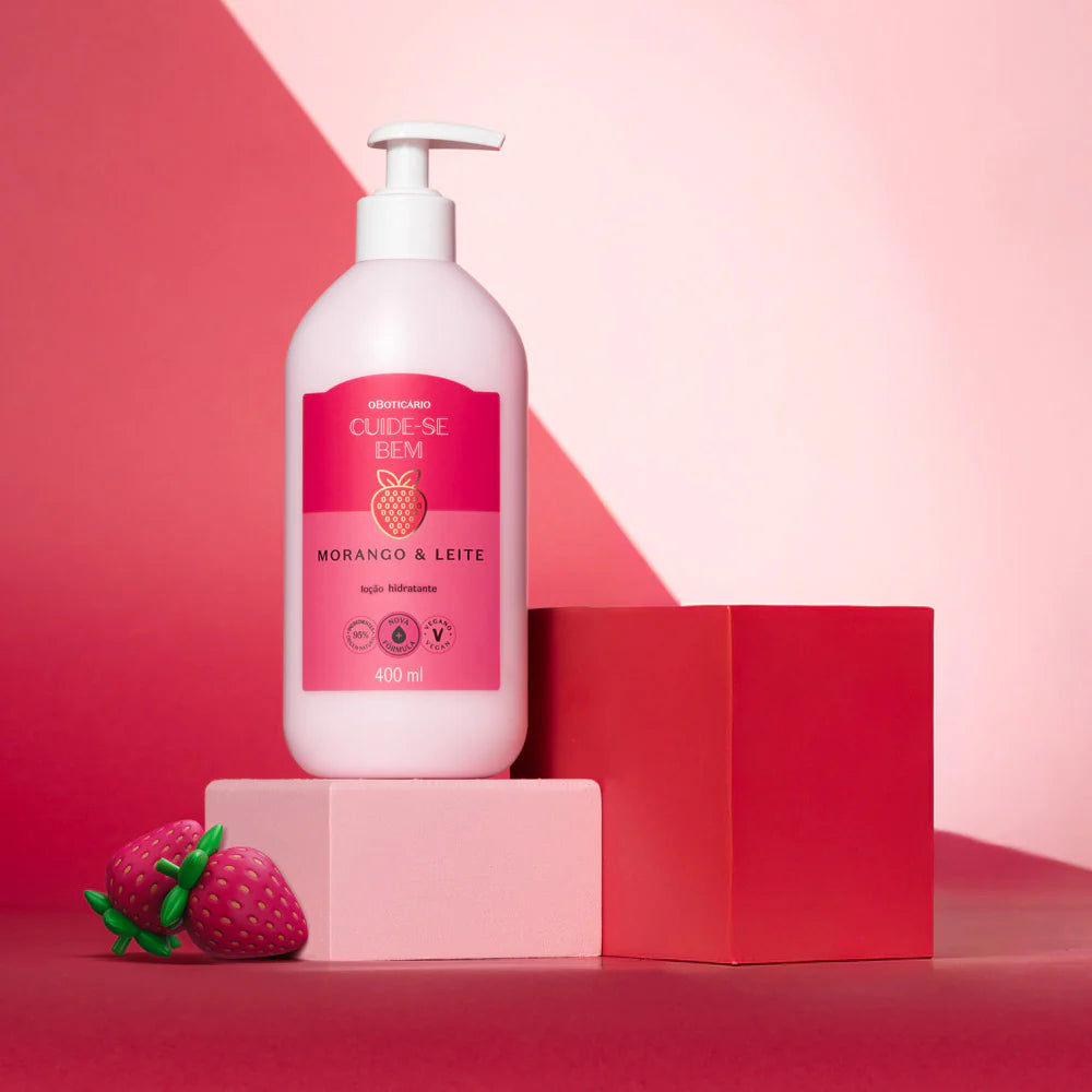 Moisturizing Body Lotion Take Care of Yourself Strawberry and Milk 400ml