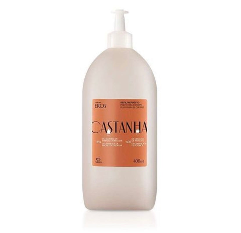 ECO-REFILL CASTANHA BODY LOTION - EKOS - 400ML