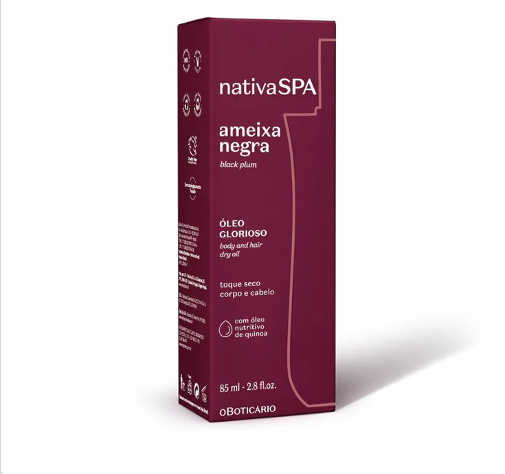 Nativa SPA | Nativa SPA Black Plum Glorious Oil For Body And Hair, 85ml