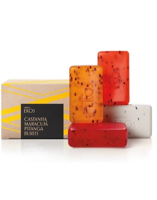 CREAMY AND EXFOLIATING SOAPS-EKOS -4X100G.