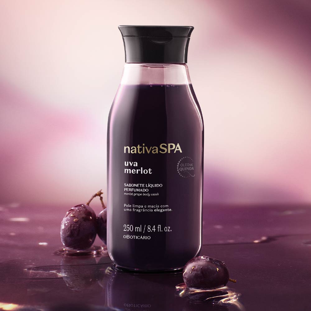 Nativa Spa Merlot Grape Scented Liquid Soap, 250ml