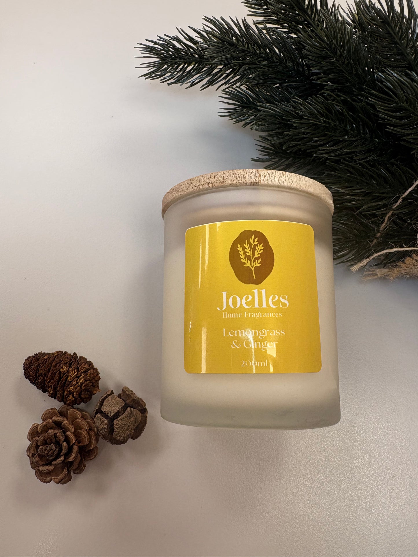Joelle's lemon grass and ginger candles