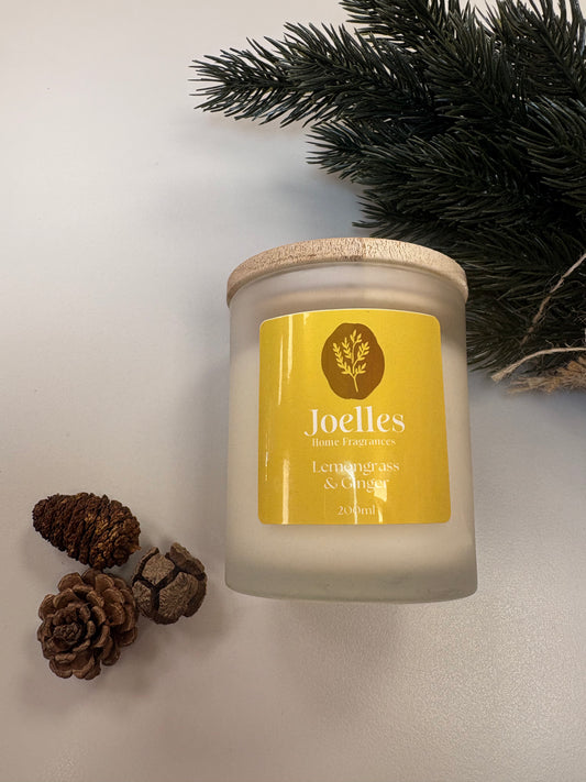 Joelle's lemon grass and ginger candles