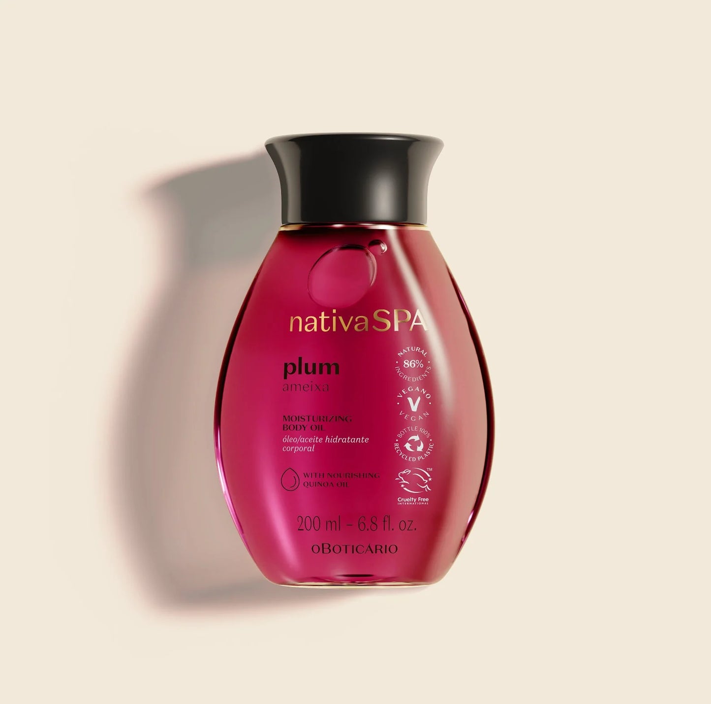 O Boticario Nativa SPA Plum Moisturizing Body Oil - 200ml