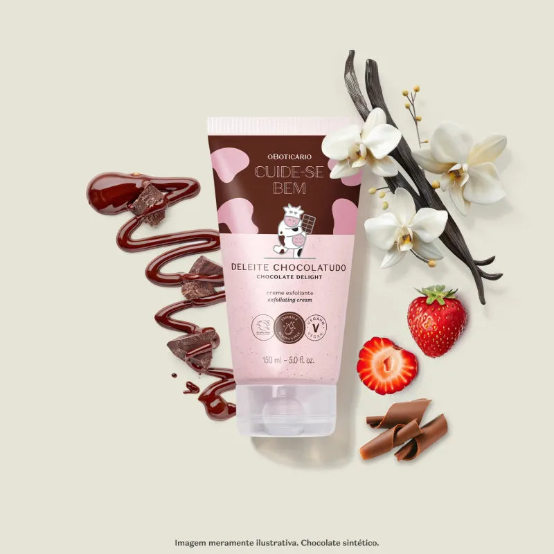 Cuide-se Bem Chocolate Delight Body Scrub Cream 150ml