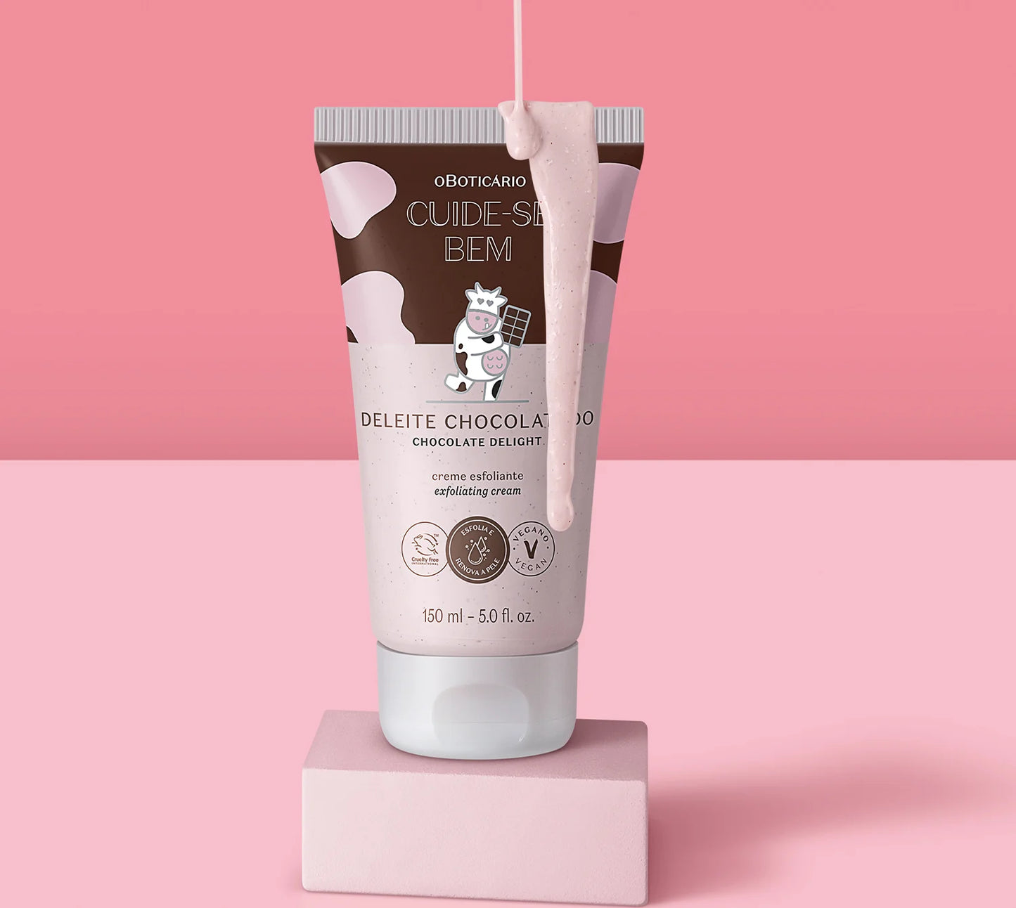 Cuide-se Bem Chocolate Delight Body Scrub Cream 150ml