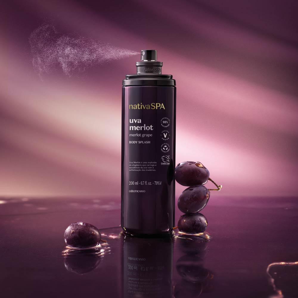 Body Splash Nativa Spa Grape Merlot, 200ml