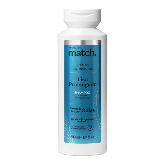 O Boticario Match Prolonged Straight Hair Shampoo - 300ml