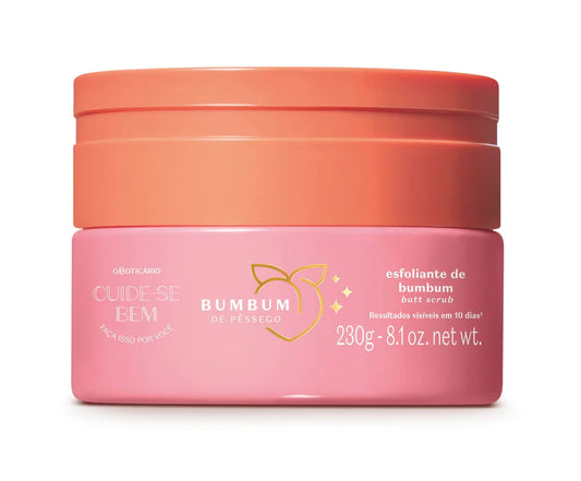 O Boticario Cuide-Se Bem Pessegura Bum Bum Scrub - 230g